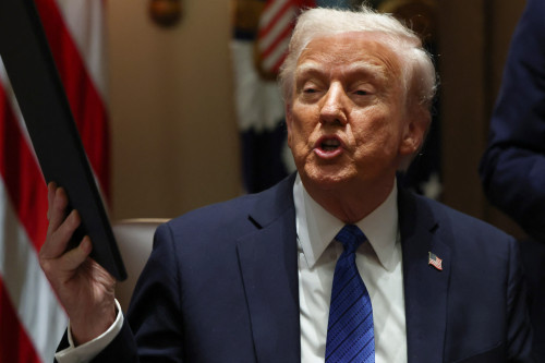 Trump says he would like to see funding end for NPR, PBS
